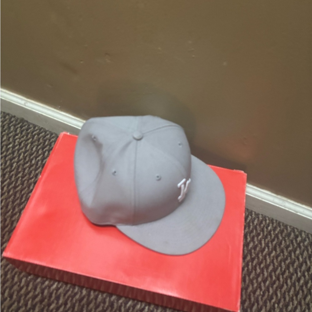 New Era Dodgers 59fifty fitted Light Gray Cap